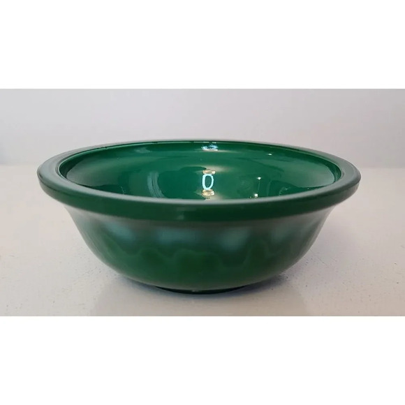 Vintage Bohemian Czech Art Deco Malachite Glass Trinket Dish by Carl Schlevogt - Picture 2 of 8